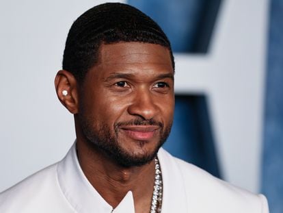BEVERLY HILLS, CALIFORNIA - MARCH 12: Usher attends the 2023 Vanity Fair Oscar Party Hosted By Radhika Jones at Wallis Annenberg Center for the Performing Arts on March 12, 2023 in Beverly Hills, California. (Photo by Leon Bennett/FilmMagic)